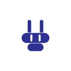 Future industry artificial intelligence robot icon