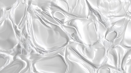 Obraz premium Abstract white liquid swirls texture background