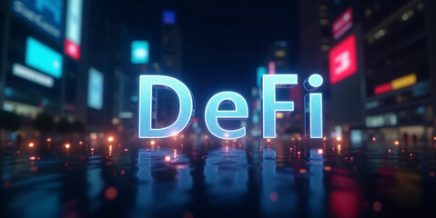 Fototapeta premium Decentralized Finance (DeFi)