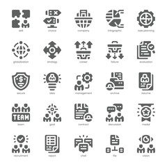 Teamwork Icon pack for your website, mobile, presentation, and logo design. Teamwork Icon solid design. Vector graphics illustration and editable stroke.