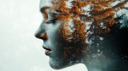 Double exposure techniques blend two realities into a surreal composition