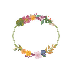 wreath of flowers