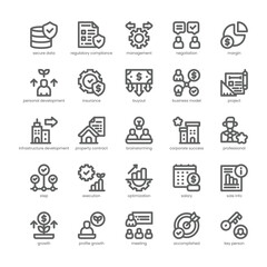 Corporate Growth Icon pack for your website, mobile, presentation, and logo design. Corporate Growth Icon outline design. Vector graphics illustration and editable stroke.