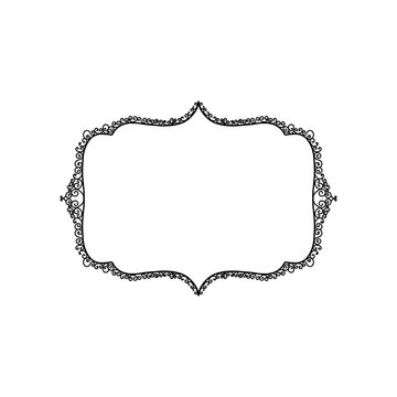 Ghotic wreath in black, invitation template