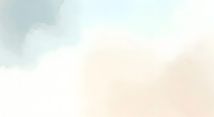 Fototapeta premium A soft watercolor blend of light beige, light gray, and soft blue, evoking the feeling of an overcast sky, Ai Generated