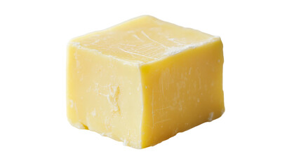 Butter Cubes, Freshly Cut and Ready to Use, Isolated on White Background