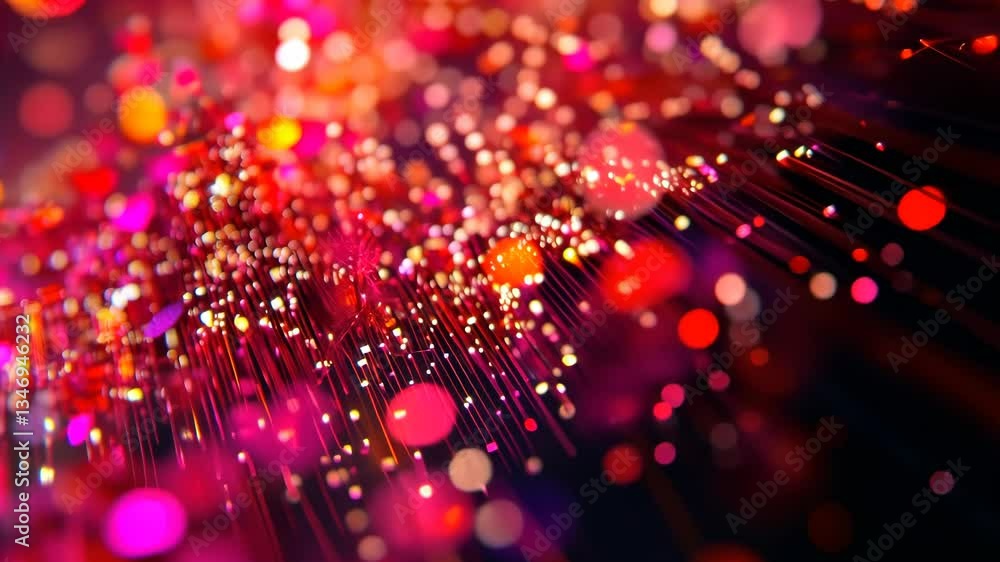 Poster colorful light patterns create an eye-catching display in a dynamic abstract visual experience