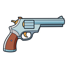 Smith & Wesson Model 686 gun, police weapon vector design, military vector design illustration.