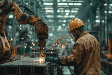 Manual Guidance of Robotic Arm in Industrial Factory Setting with Worker Safety Gear