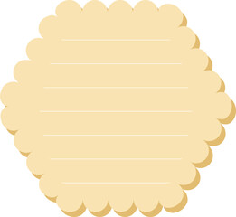 Pastel yellow paper note with lines