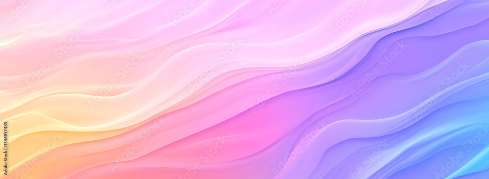 Poster abstract colorful gradient waves flowing background