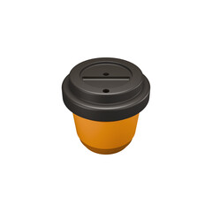 Tilted Takeaway Coffee Cup