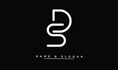 SD, DS Abstract Letters Logo Monogram