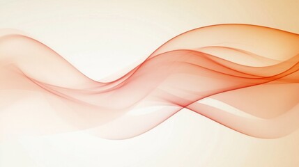 Abstract Harmony, flowing lines and soft gradients creating a serene representation of mental clarity and peace in a tranquil composition