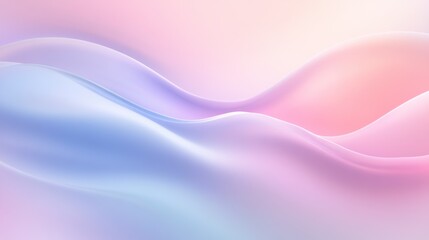 Naklejka premium Soft Pastel Waves, a serene minimalist design featuring gentle flowing curves in soothing pastel colors, perfect for tranquil settings.