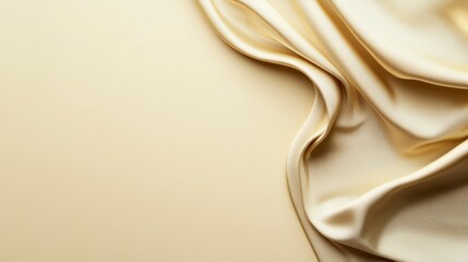 Pale gold tablecloth from above, smooth texture, elegant sheen, inviting atmosphere, perfect for upscale dining or events