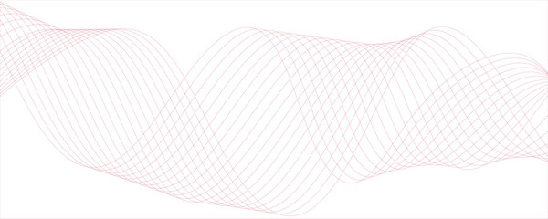 Vector abstract white  pink light blend paper wave flow digital gradient transparent tech wave curve creative Modern creative wave lines glowing moving sound