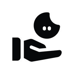 value glyph icon. Strong and solid vector icon for websites, mobile interfaces, presentations, and visual branding. High quality and easy to edit.