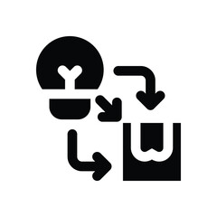 Obraz premium storytelling glyph icon. Strong and solid vector icon for websites, mobile interfaces, presentations, and visual branding. High quality and easy to edit.