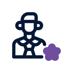 professional dual tone icon. Sleek and modern vector icon for websites, mobile apps, marketing materials, and corporate design. Fully scalable and ready to use.