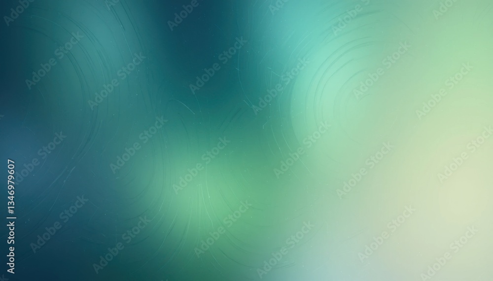 Poster calming abstract gradient background with blue and green shades for relaxation and design elements