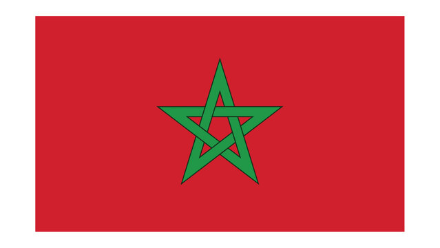 Morocco Flag with Original color