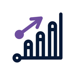 chart dual tone icon. Sleek and modern vector icon for websites, mobile apps, marketing materials, and corporate design. Fully scalable and ready to use.