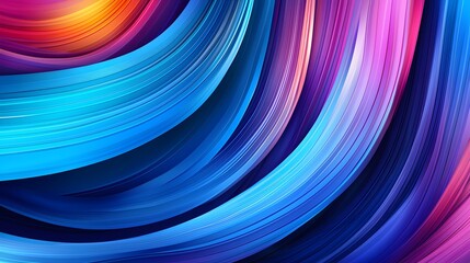 Abstract Colorful Swirls of Vibrant Blue and Purple Creating a Dynamic Motion Effect