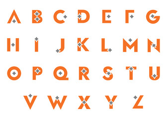 alphabetic letter logo design collection or initial bold, playful, colorful, or vibrant logo design bundle