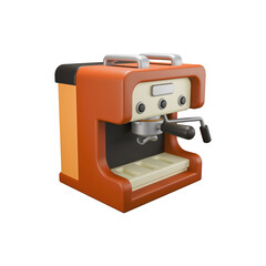 Coffee machine dispensing espresso