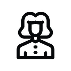 financial advisor line icon. Clean and minimalist vector icon for websites, mobile apps, presentations, and logos. Fully scalable and customizable for any project.