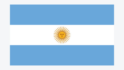 Argentina Flag with Original color