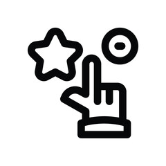 Obraz premium good choice line icon. Clean and minimalist vector icon for websites, mobile apps, presentations, and logos. Fully scalable and customizable for any project.