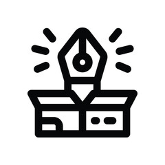 product design line icon. Clean and minimalist vector icon for websites, mobile apps, presentations, and logos. Fully scalable and customizable for any project.