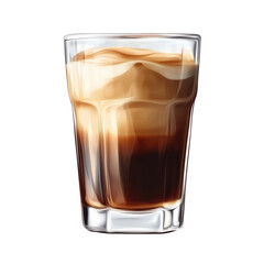 Refreshing Iced Coffee Delight Isolated on Transparent Background