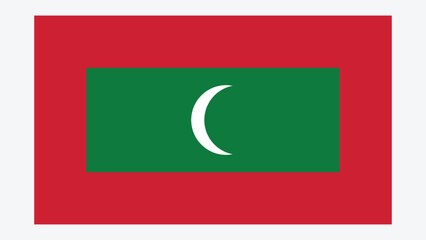 MALDIVES Flag with Original color