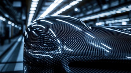 Carbon Fiber Car Body in Factory
