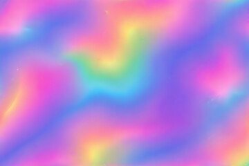 Fototapeta premium Soft Pastel Iridescent Texture - Blurry Rainbow Gradient Background