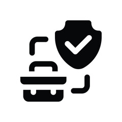 Obraz premium protection glyph icon. Strong and solid vector icon for websites, mobile interfaces, presentations, and visual branding. High quality and easy to edit.