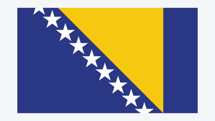 BOSNIA Flag with Original color