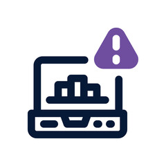 Fototapeta premium alert dual tone icon. Sleek and modern vector icon for websites, mobile apps, marketing materials, and corporate design. Fully scalable and ready to use.