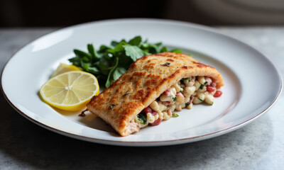 Baked Stuffed Salmon