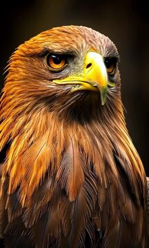 Aigle Majestueux au Regard Per&ccedil;ant