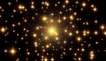 Obraz premium golden christmas lights