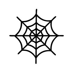spider web black outline icon  