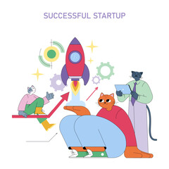 Business. Flat Vector Illustration