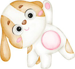 watercolor exercise character