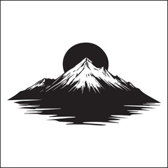 mountain sunrise silhouette