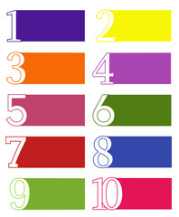 Obraz premium Colorful Class Signs Educational