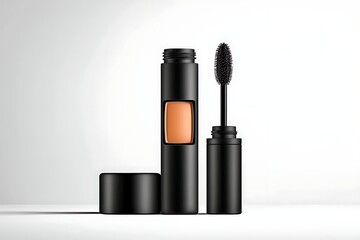 Mascara & Foundation Mockup Studio Shot.